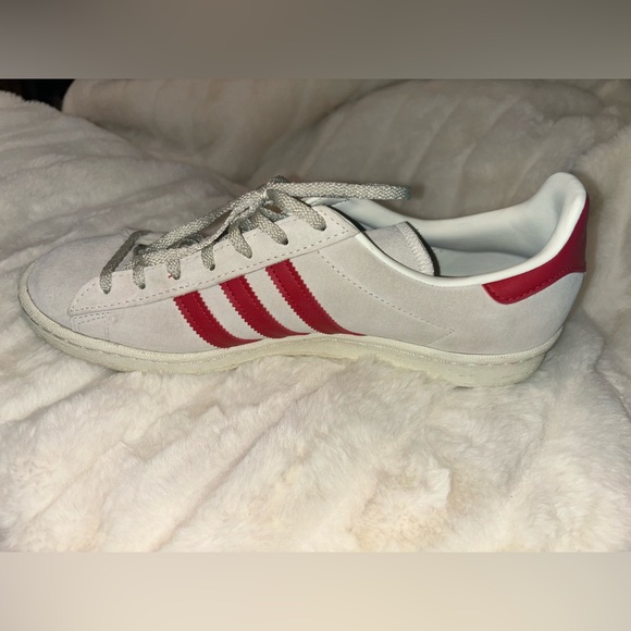 Adidas Originals Campus 80s Low Men’s Casual Shoes White Red GY4580 - Picture 6 of 8